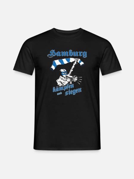 Hamburg kämpfen und siegen No II - Männer T-Shirt - Schwarz