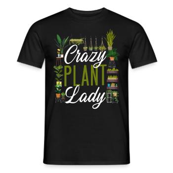 Plant Lover Gardening Crazy Plant - Männer T-Shirt - Schwarz - Vorne - AI Model Male 178 light (178cm)
