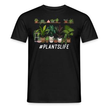 Plant Lover Gardening #Plantslife - Männer T-Shirt - Schwarz - Vorne - AI Model Male 178 light (178cm)