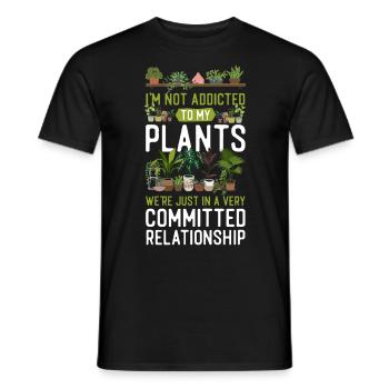 Amateur de plantes jardinage Je ne suis pas - T-shirt homme - noir - Devant - AI Model Male 178 light (178cm)
