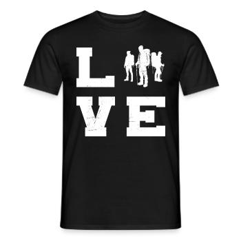 Hommes Escalade de bloc Escalade Femmes - T-shirt homme - noir - Devant - AI Model Male 178 light (178cm)