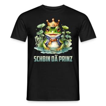 Karneval Kostüm SCHBIN DÄ PRINZ Lustiges - Männer T-Shirt - Schwarz - Vorne - AI Model Male 178 light (178cm)
