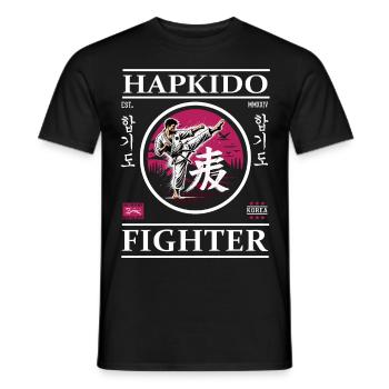Hapkido Fighter – L’art de l’autodéfense - T-shirt homme - noir - Devant - AI Model Male 178 light (178cm)