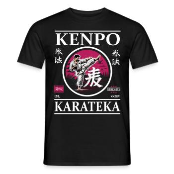 Kenpo Karateka – Master of Flowing Techniques - Men's T-Shirt - black - Front - AI Model Male 178 light (178cm)