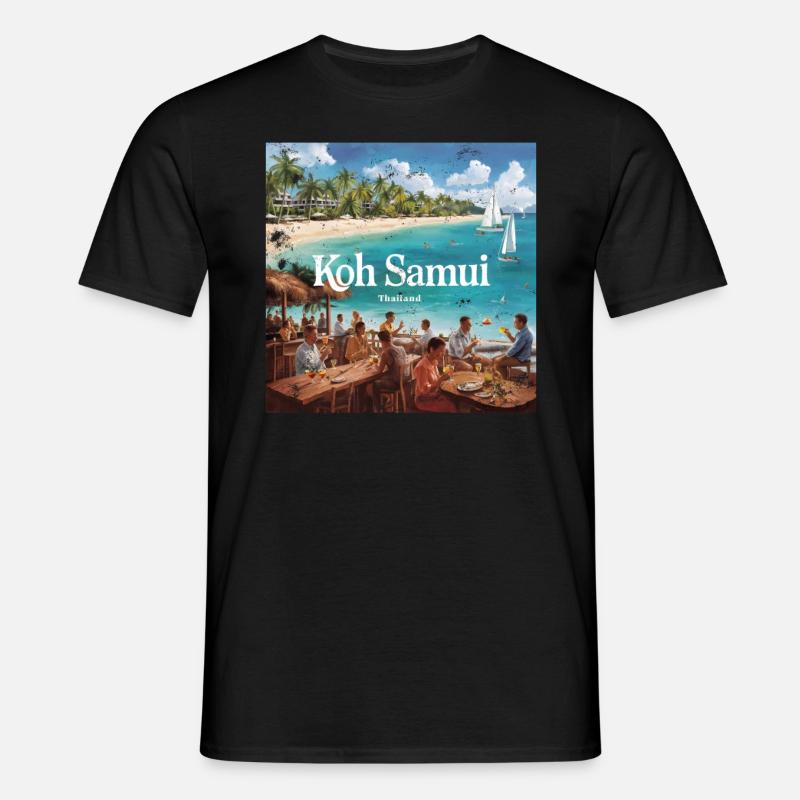 Koh Samui - Männer T-Shirt - Schwarz