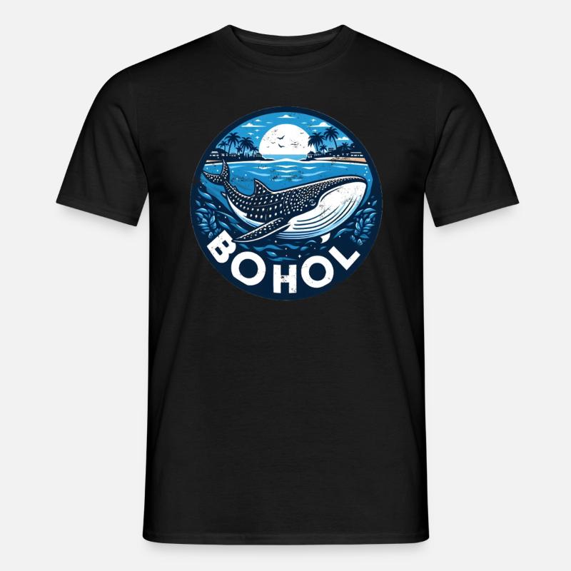 Bohol Walhai - Männer T-Shirt - Schwarz