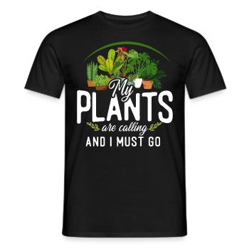 Amoureux des plantes Jardiner mes plantes - T-shirt homme - noir - Devant - AI Model Male 178 light (178cm)