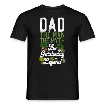 Amoureux des plantes Jardinage Papa Papa Le - T-shirt homme - noir - Devant - AI Model Male 178 light (178cm)