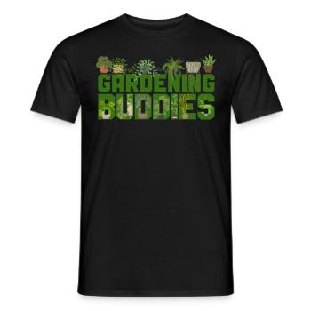 Plant Lover Gardening Besties - Männer T-Shirt - Schwarz - Vorne - AI Model Male 178 light (178cm)