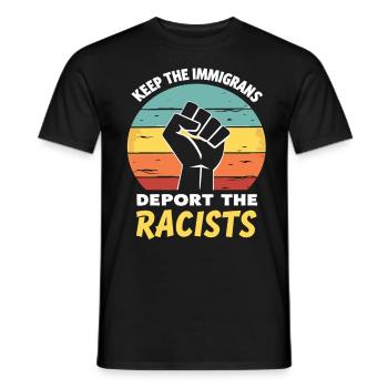 Anti-Racism Diversity, Justice & Equality - Men's T-Shirt - black - Front - AI Model Male 178 light (178cm)