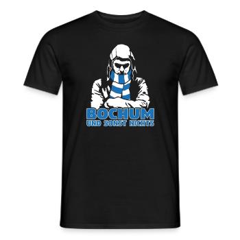 Bochum und sonst nichts - Männer T-Shirt - Schwarz - Vorne - AI Model Male 178 light (178cm)