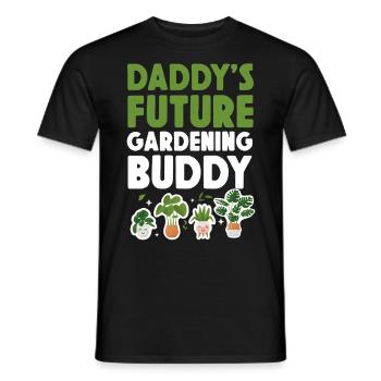 Plant Lover Gardening Daddy's - Men's T-Shirt - black - Front - AI Model Male 178 light (178cm)