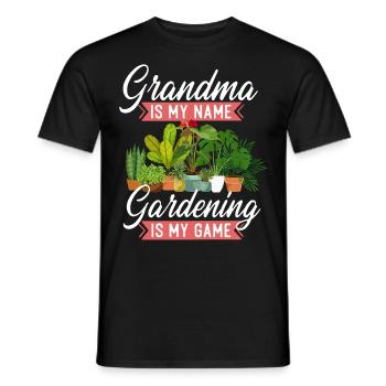 Plant Lover Gardening Grandma - Männer T-Shirt - Schwarz - Vorne - AI Model Male 178 light (178cm)