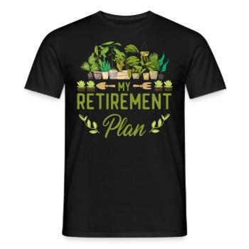 Plant Lover Gardening Retired My - Männer T-Shirt - Schwarz - Vorne - AI Model Male 178 light (178cm)