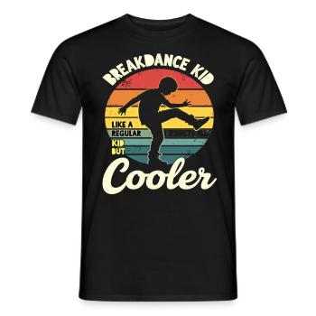 Breakdance Kid Breakdancer Retro Tanz B-Boys - Männer T-Shirt - Schwarz - Vorne - AI Model Male 178 light (178cm)