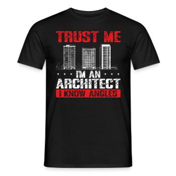 Architecte Architecture Cadeau Étudiant en architecture - T-shirt homme - noir - Devant - AI Model Male 178 light (178cm)