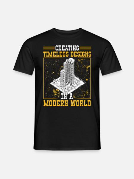 Architekt Architektur Geschenk Architekturstudent - Männer T-Shirt - Schwarz
