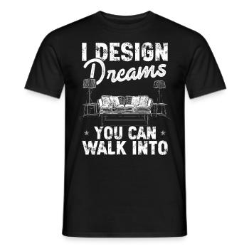 Architect Architecture Gift Architecture Student - Men's T-Shirt - black - Front - AI Model Male 178 light (178cm)