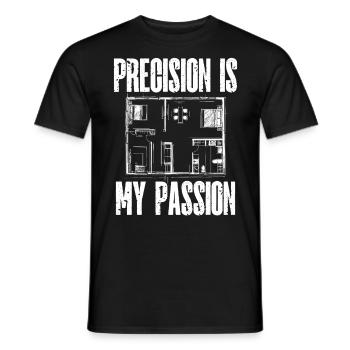 Architecte Architecture Cadeau Étudiant en architecture - T-shirt homme - noir - Devant - AI Model Male 178 light (178cm)