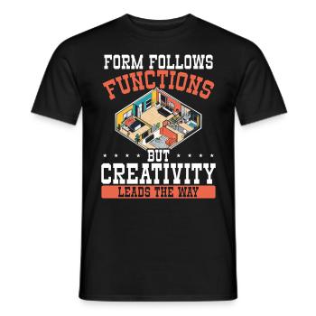 Architecte Architecture Cadeau Étudiant en architecture - T-shirt homme - noir - Devant - AI Model Male 178 light (178cm)