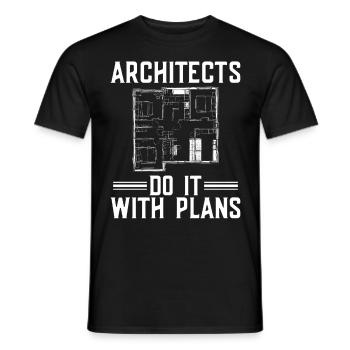 Architekt Architektur Geschenk Architekturstudent - Männer T-Shirt - Schwarz - Vorne - AI Model Male 178 light (178cm)