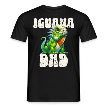 Papa iguane - T-shirt homme - noir - Devant - AI Model Male 178 light (178cm)