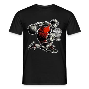 Basket-ball Joueurs de basket-ball - T-shirt homme - noir - Devant - AI Model Male 178 light (178cm)