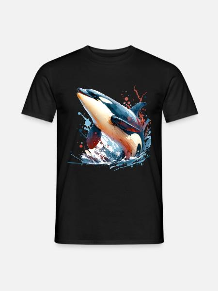 Orca Killer Whale - Men's T-Shirt - black