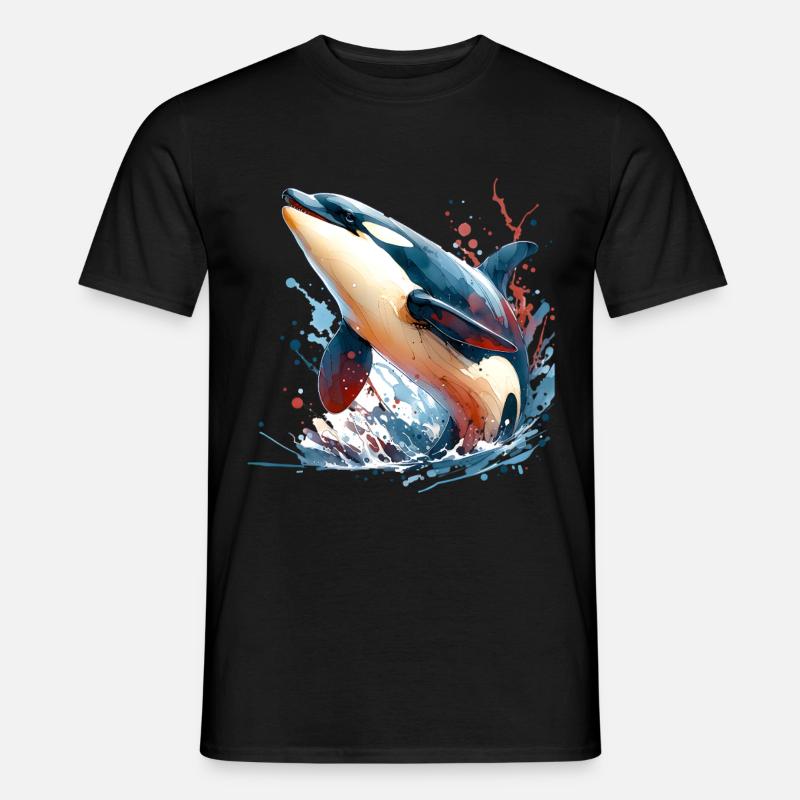 Orca Schwertwal - Männer T-Shirt - Schwarz