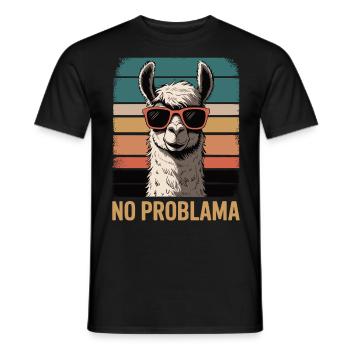 Pas de lama Problama - T-shirt homme - noir - Devant - AI Model Male 178 light (178cm)