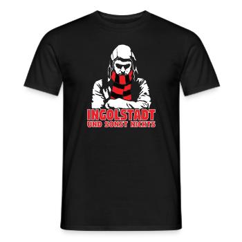 Ingolstadt und sonst nichts - Männer T-Shirt - Schwarz - Vorne - AI Model Male 178 light (178cm)