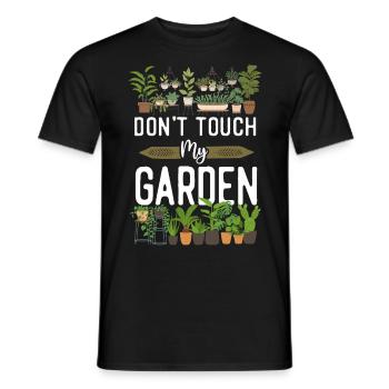 Plant Lover Gardening Don't Touch - Männer T-Shirt - Schwarz - Vorne - AI Model Male 178 light (178cm)