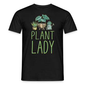 Plant Lover Gardening Plant Lady - Men's T-Shirt - black - Front - AI Model Male 178 light (178cm)