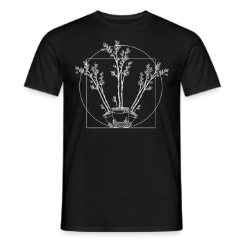 Amoureux des plantes jardinage Vitruve - T-shirt homme - noir - Devant - AI Model Male 178 light (178cm)