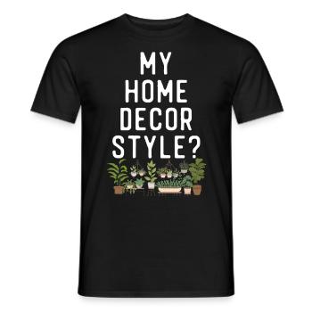 Amoureux des plantes Jardinage Ma maison - T-shirt homme - noir - Devant - AI Model Male 178 light (178cm)