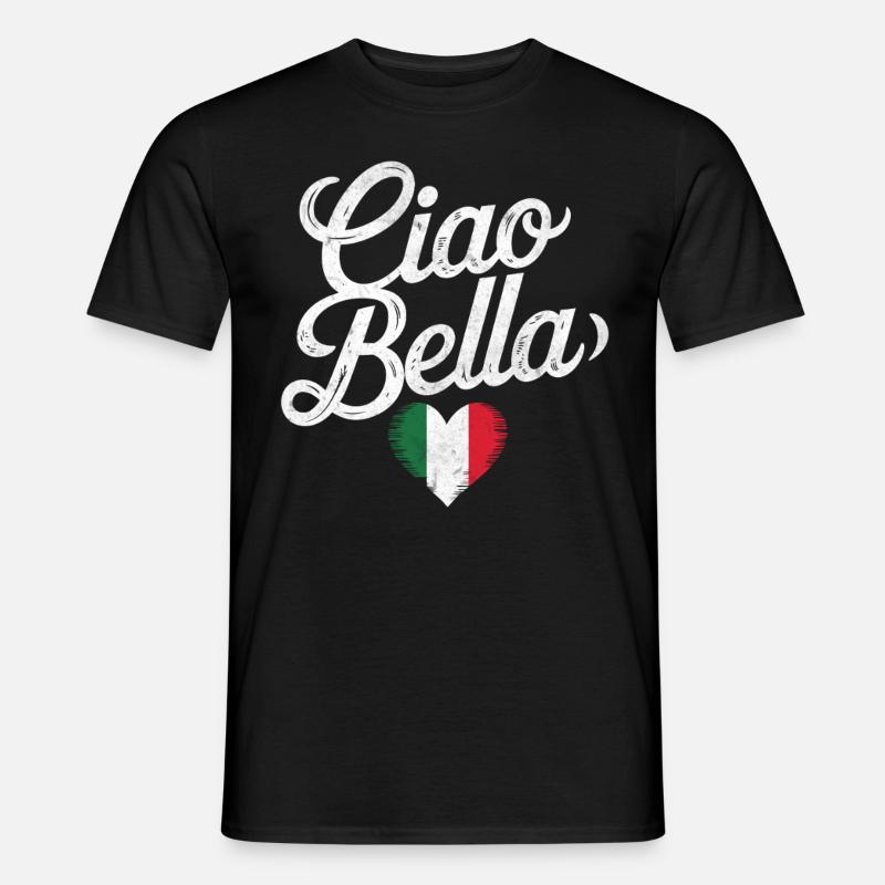 Ciao Bella - Männer T-Shirt - Schwarz