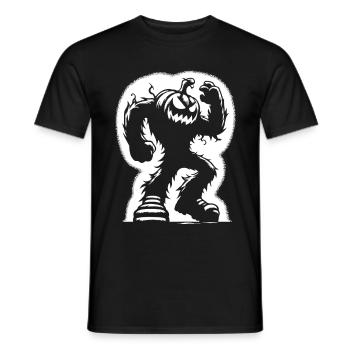 Halloween – Alerte citrouille monstrueuse ! - T-shirt homme - noir - Devant - AI Model Male 178 light (178cm)