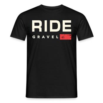 Gravel Bike Gravel Bike Gravel Bike Fans & Cyclists - Men's T-Shirt - black - Front - AI Model Male 178 light (178cm)