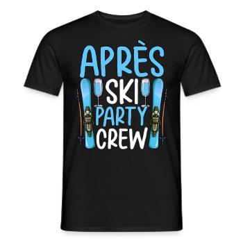 Apres Ski Party Crew - Männer T-Shirt - Schwarz - Vorne - AI Model Male 178 light (178cm)