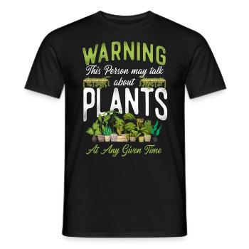 Plant Lover Gardening Warning This - Männer T-Shirt - Schwarz - Vorne - AI Model Male 178 light (178cm)