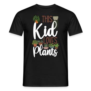 Plant Lover Gardening Kid This Kid - Men's T-Shirt - black - Front - AI Model Male 178 light (178cm)