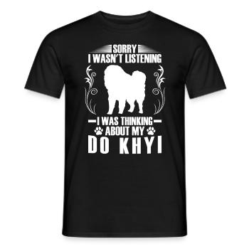 Thought of Do Khyi Tibetan Mastiff Tibetan Mastiff - Men's T-Shirt - black - Front - AI Model Male 178 light (178cm)