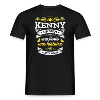 KENNY UN NOM UNE FIERTÉ AUCUN RIVAL - T-shirt homme - noir - Devant - AI Model Male 178 light (178cm)