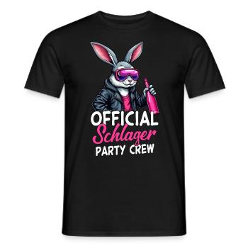 Équipe officielle de la fête Schlager - T-shirt homme - noir - Devant - AI Model Male 178 light (178cm)