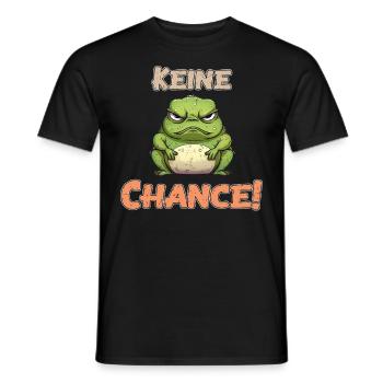 Karneval Party KEINE CHANCE Lustiges Frosch - Männer T-Shirt - Schwarz - Vorne - AI Model Male 178 light (178cm)