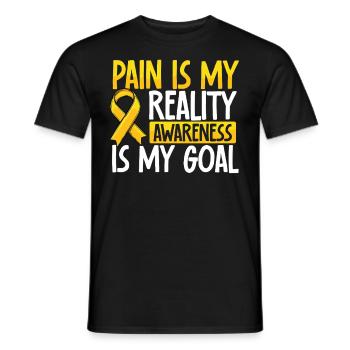 La douleur est ma réalité, la conscience est la mienne - T-shirt homme - noir - Devant - AI Model Male 178 light (178cm)