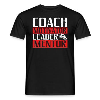 Trainer Geschenke Coach Geschenkidee - Männer T-Shirt - Schwarz - Vorne - AI Model Male 178 light (178cm)