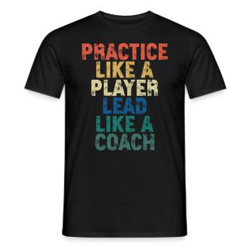 Trainer Geschenke Coach Geschenkidee - Männer T-Shirt - Schwarz - Vorne - AI Model Male 178 light (178cm)
