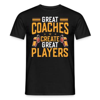 Trainer Geschenke Coach Geschenkidee - Männer T-Shirt - Schwarz - Vorne - AI Model Male 178 light (178cm)