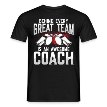Trainer Geschenke Coach Geschenkidee - Männer T-Shirt - Schwarz - Vorne - AI Model Male 178 light (178cm)